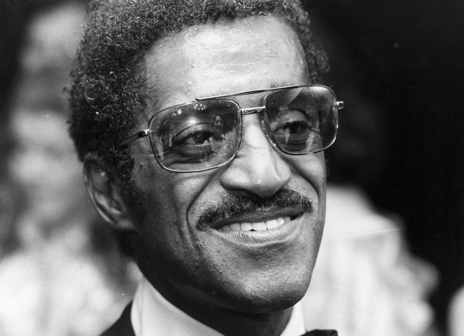 American Celebrity Sammy Davis Jr. 1974 Portrait Background