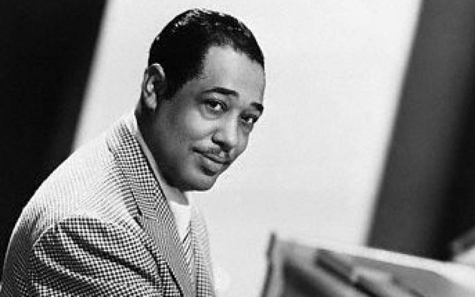 American Composer Duke Ellington Classic Portrait Shot Background