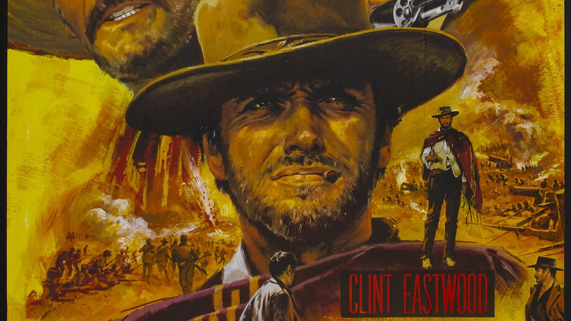 American Cowboy Clint Eastwood Background