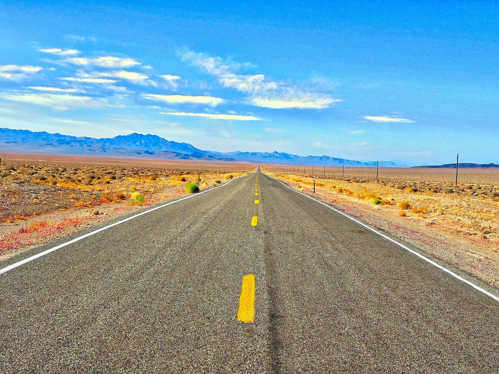 American Desert Country Road Background Background