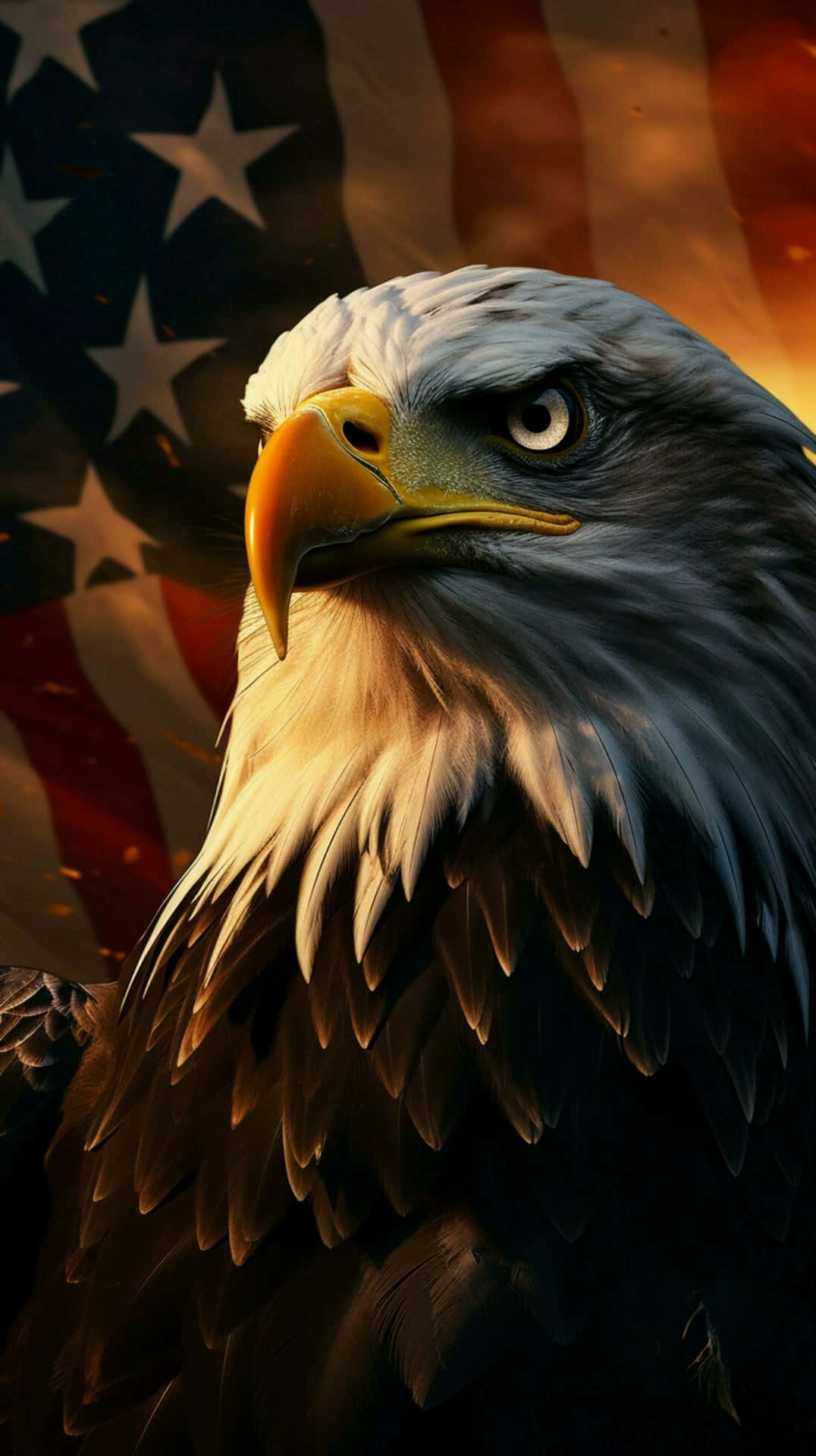 American Eagle Patriotic Backdrop Background