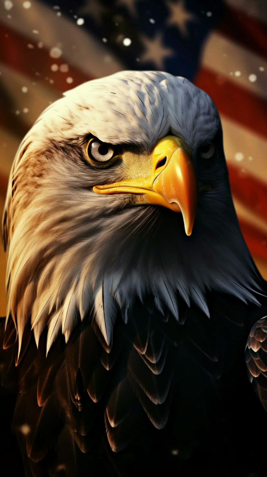 American Eagle Patriotic Backdrop Background