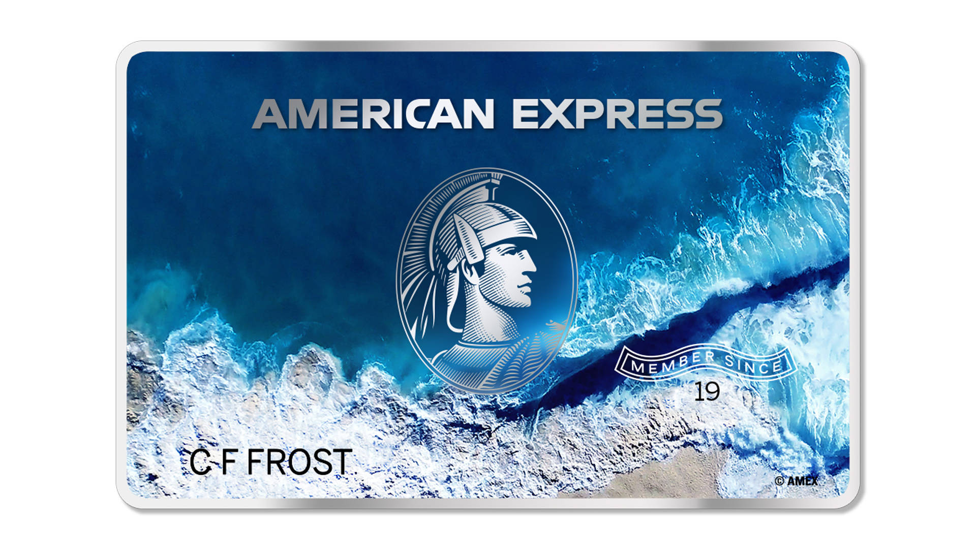 American Express Blue Marine Card Background