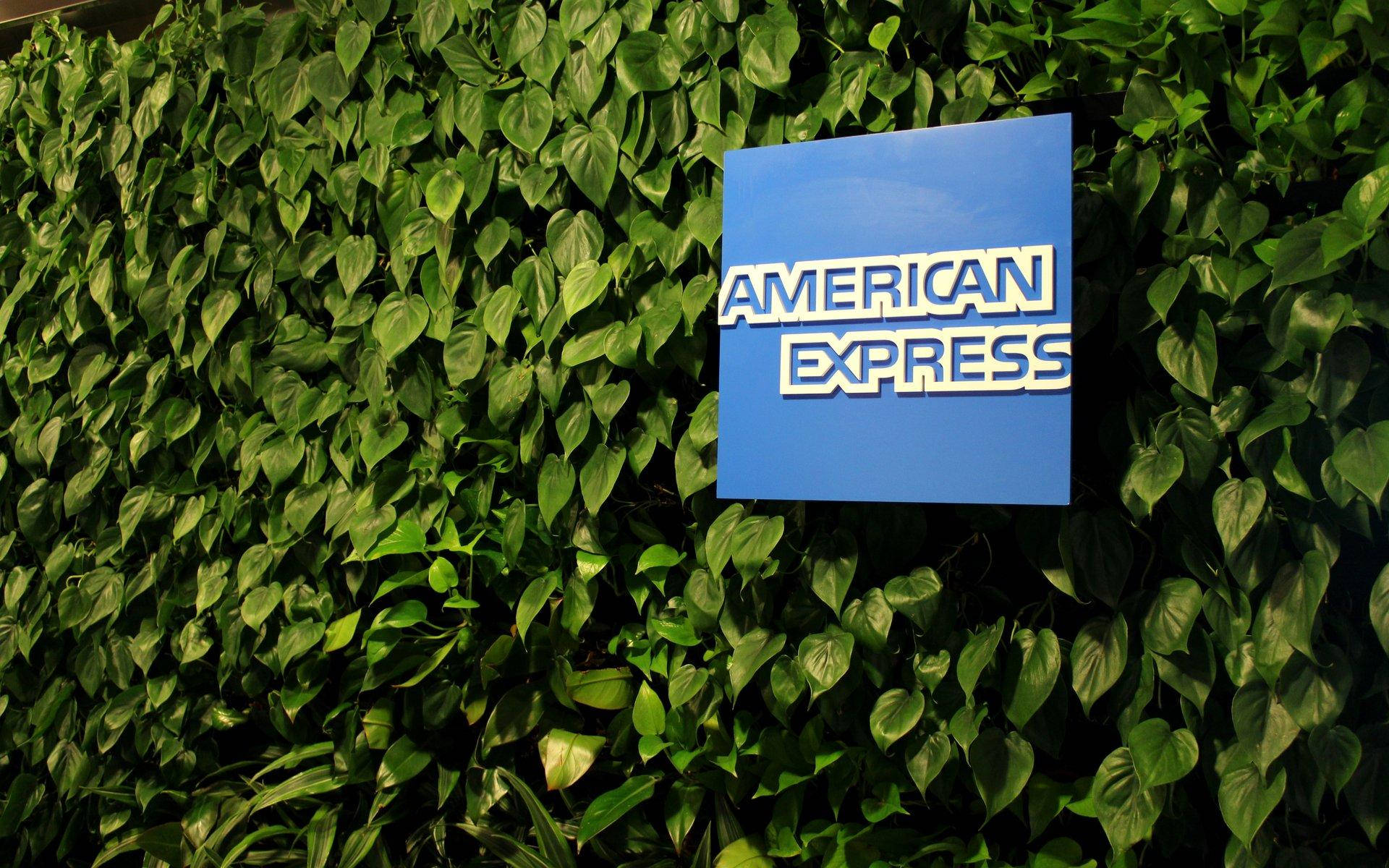 American Express Icon With Leaves