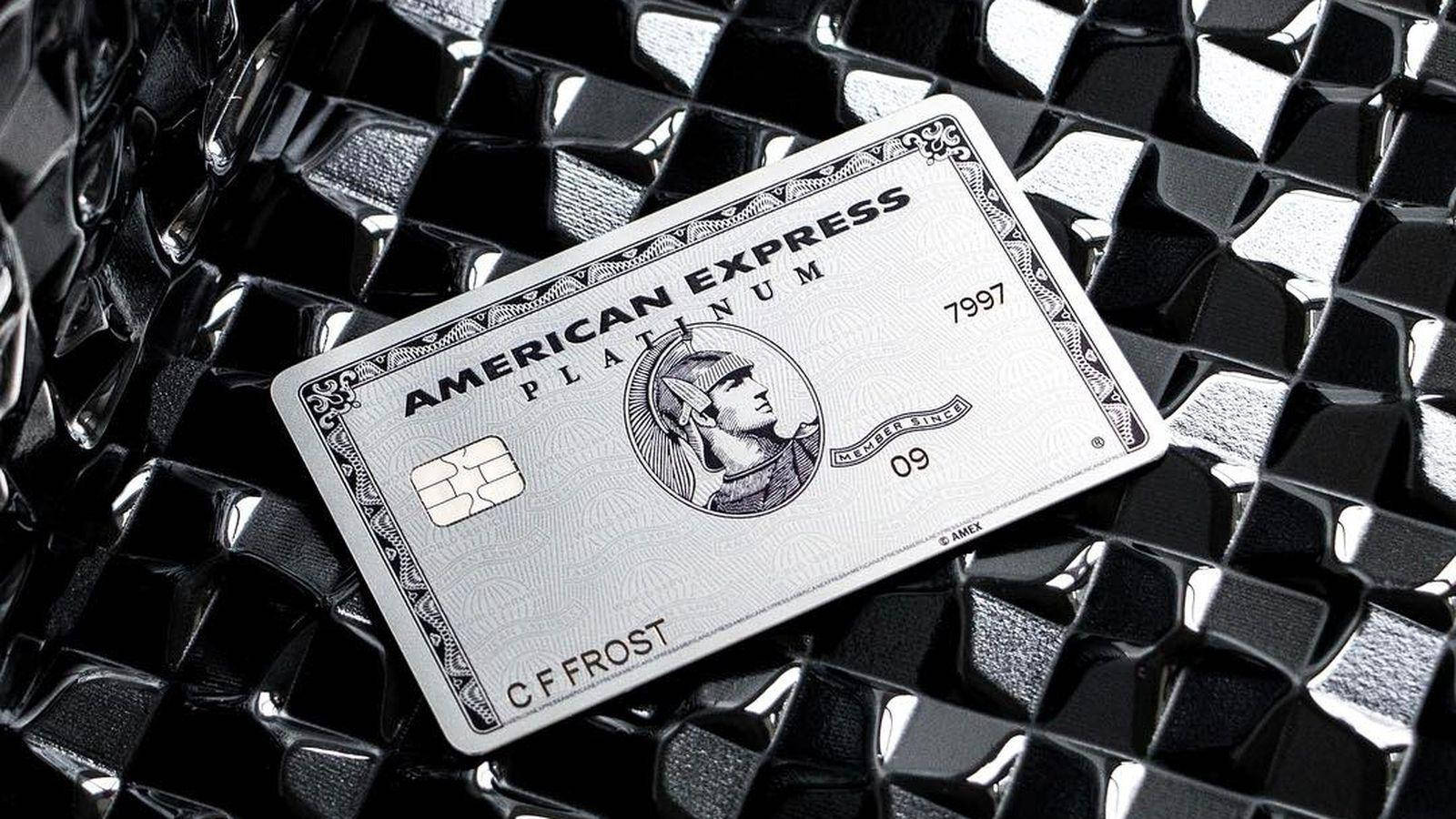 American Express Silver Platinum Background