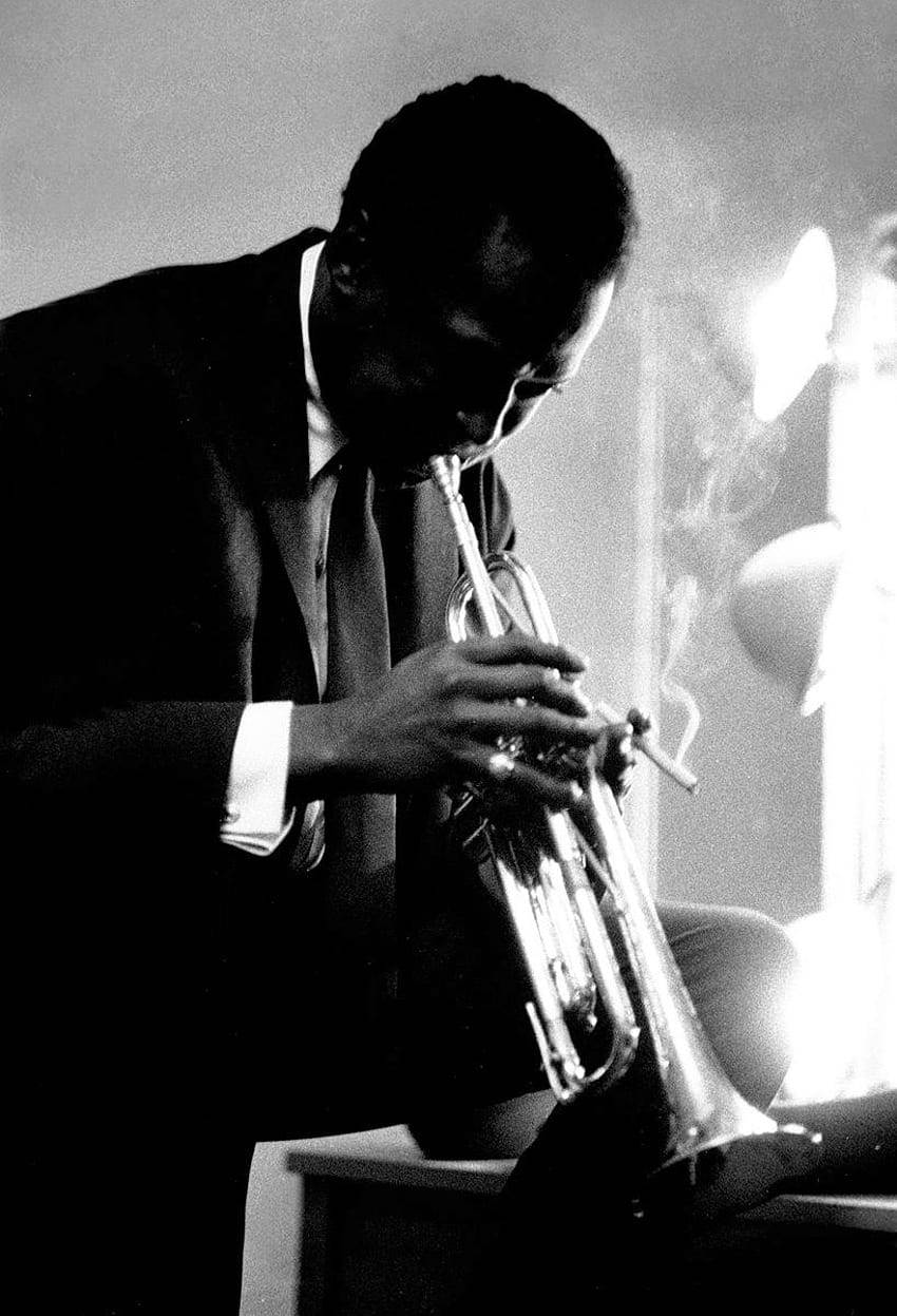 American Famous Trumpeter Miles Davis Background