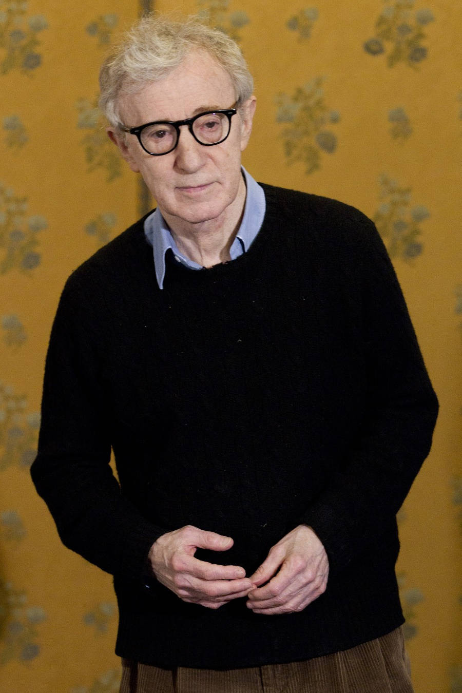 American Filmmaker Woody Allen Medium Angle Shot Background