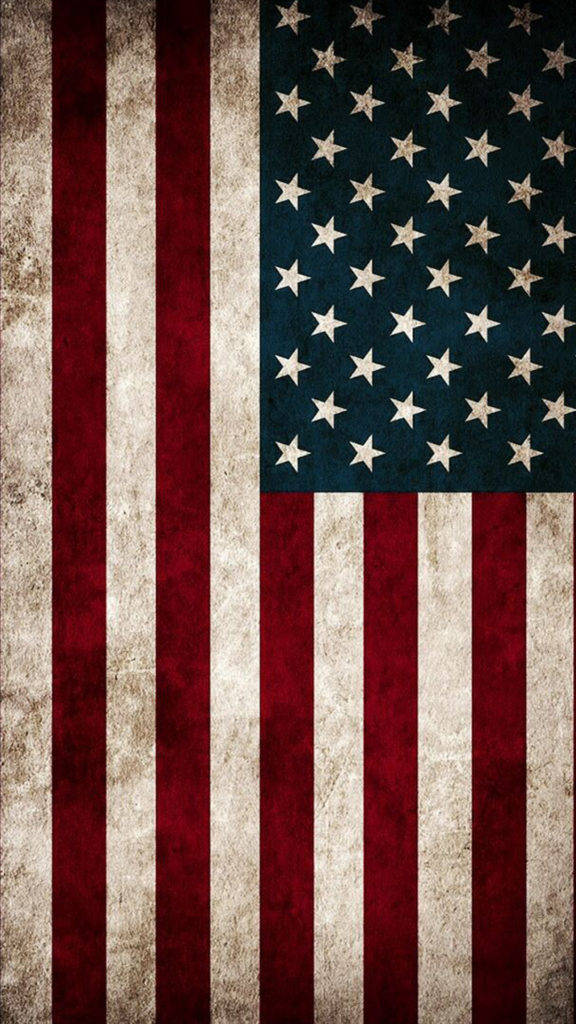 American Flag Iphone Dirty And Vintage Background