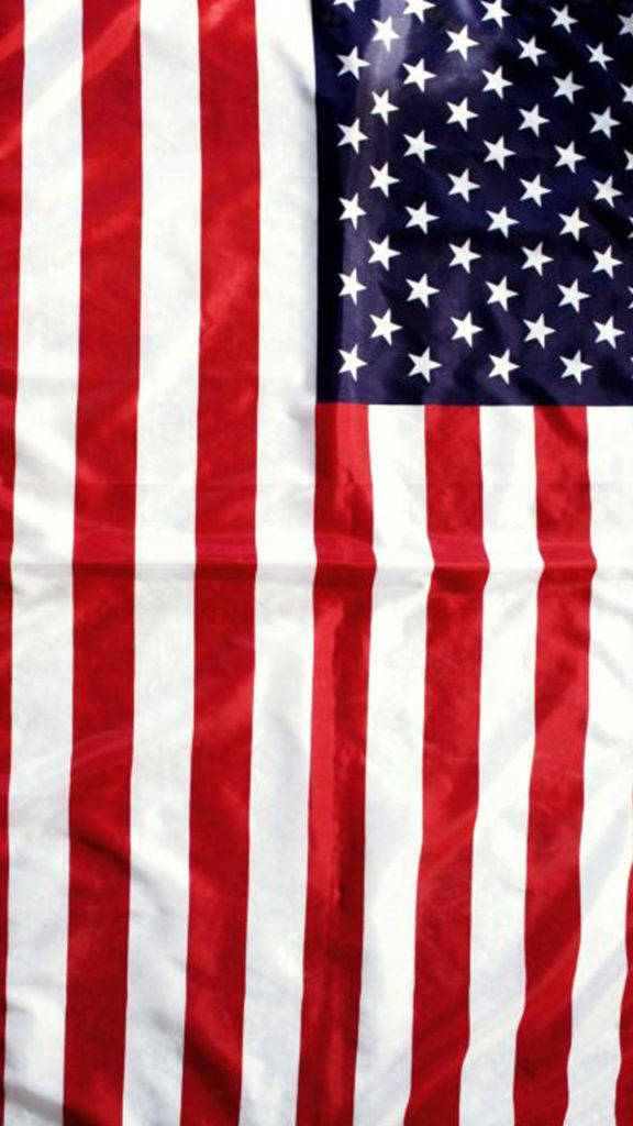 American Flag Iphone Folds Neat Background