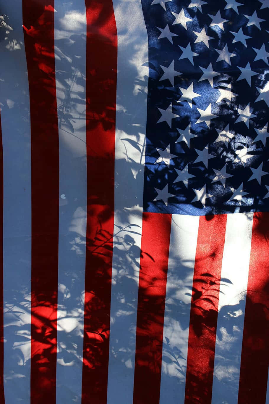 American Flag Shadows Background