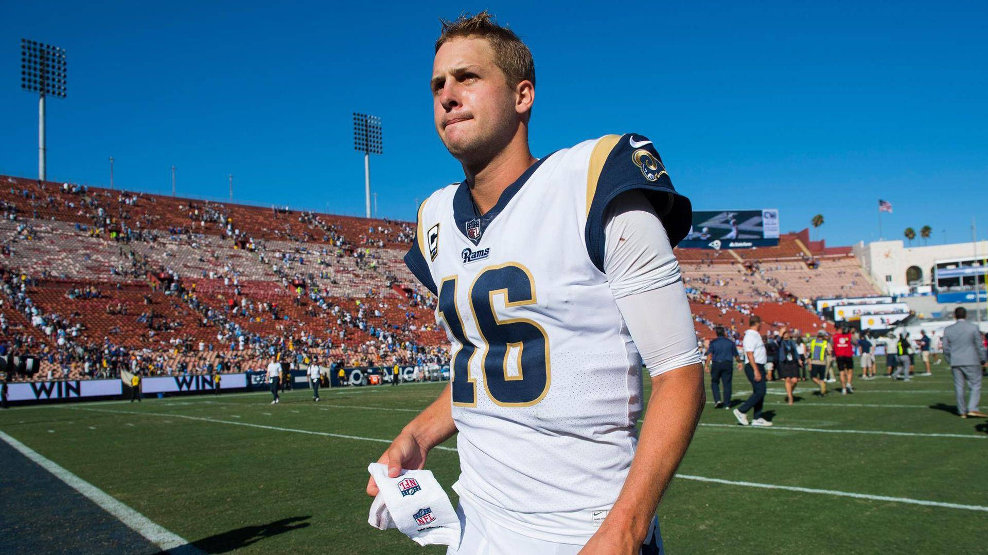 American Football Athlete Jared Goff Background