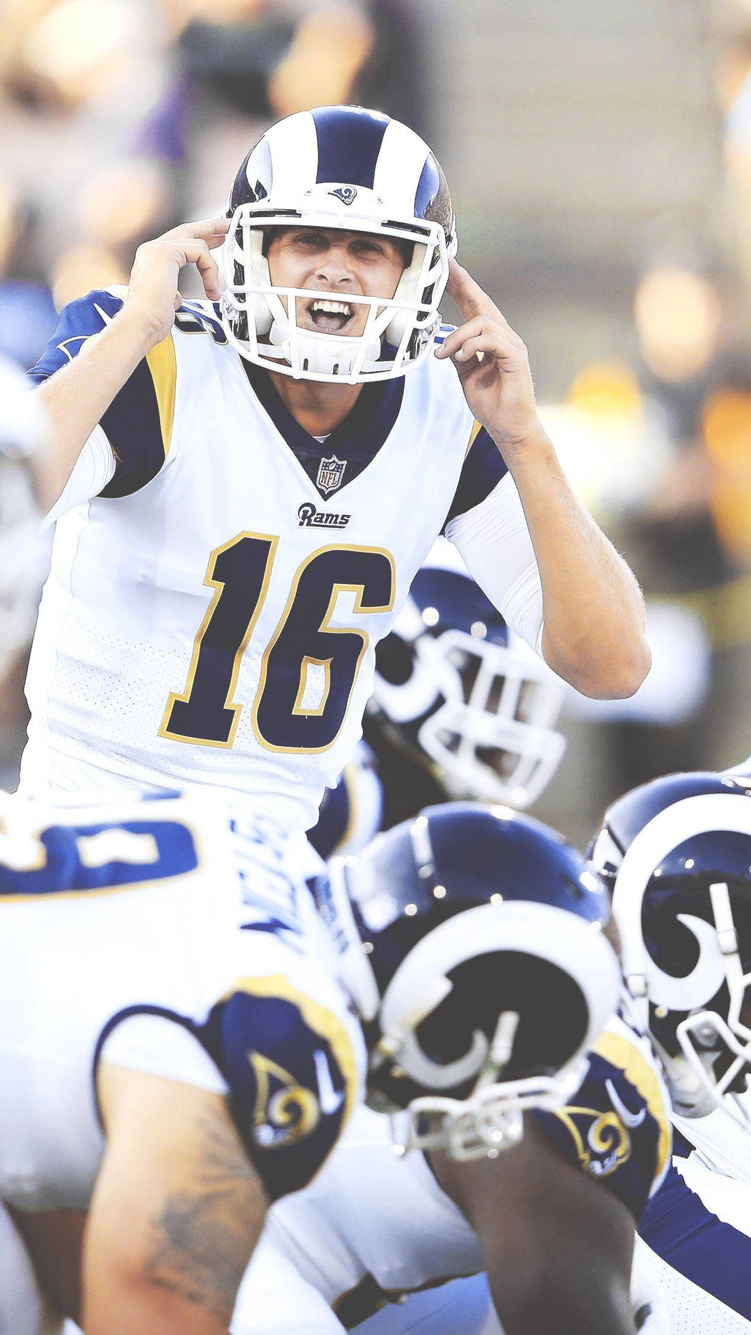 American Football Jared Goff Rams Background