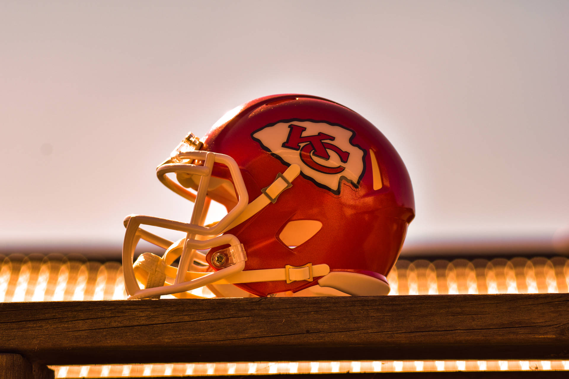 American Football Kansas City Chiefs Helmet Background