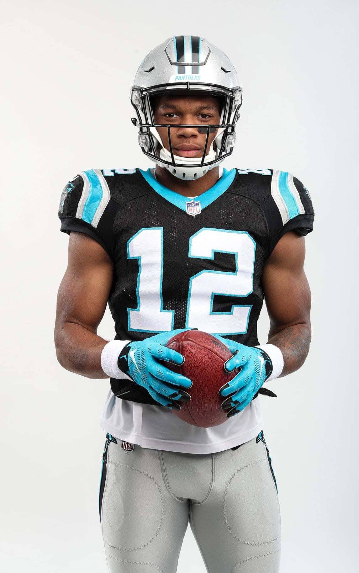 American Football Player Dj Moore Number 12 Background
