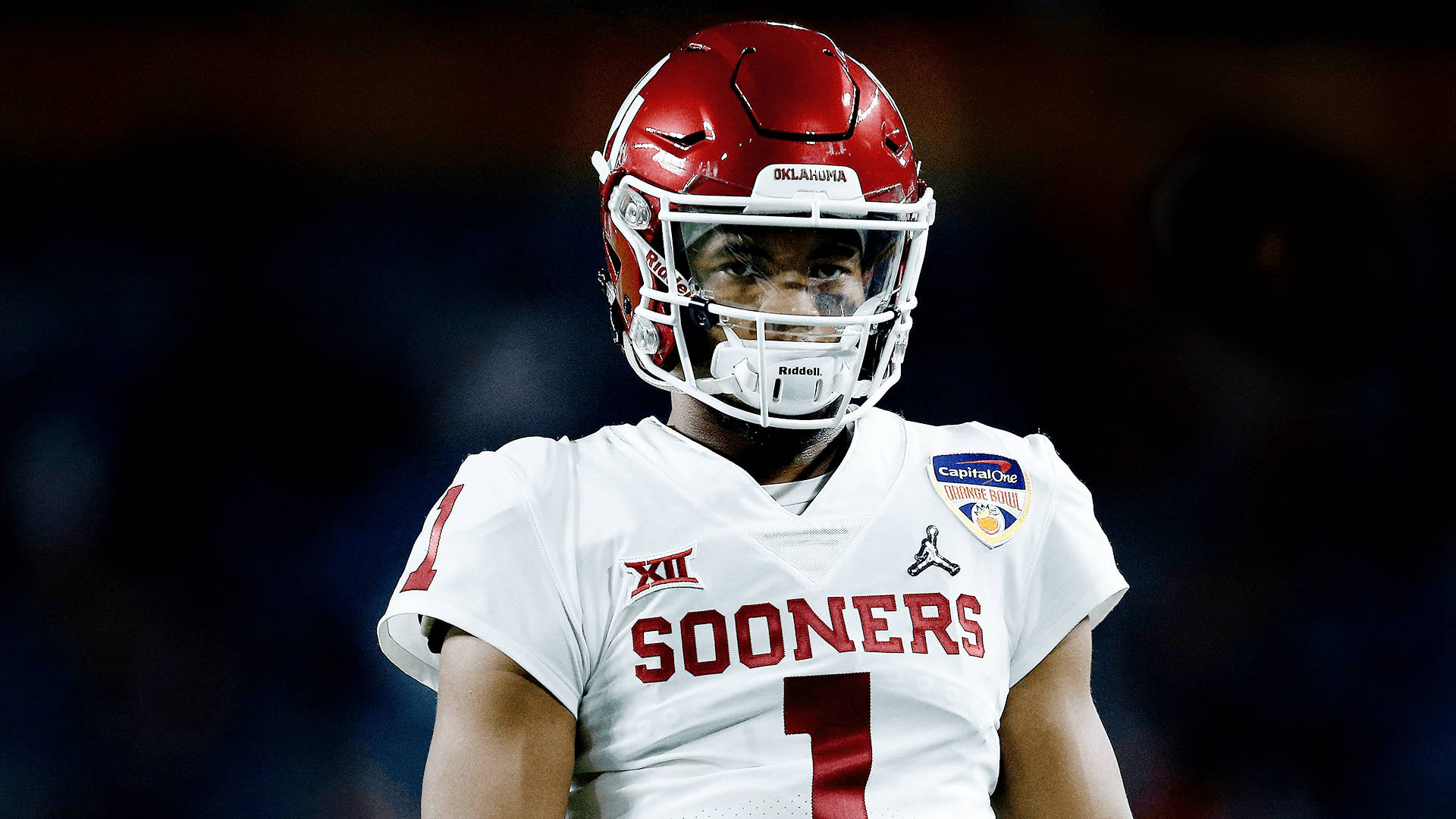 American Football Player Kyler Murray Serious Expression