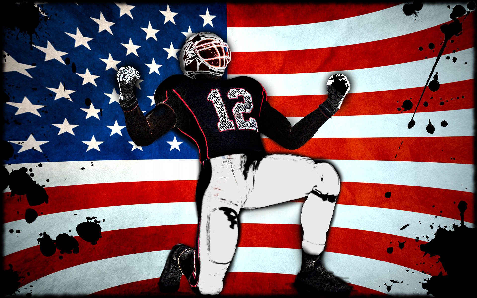 American Football Player Background