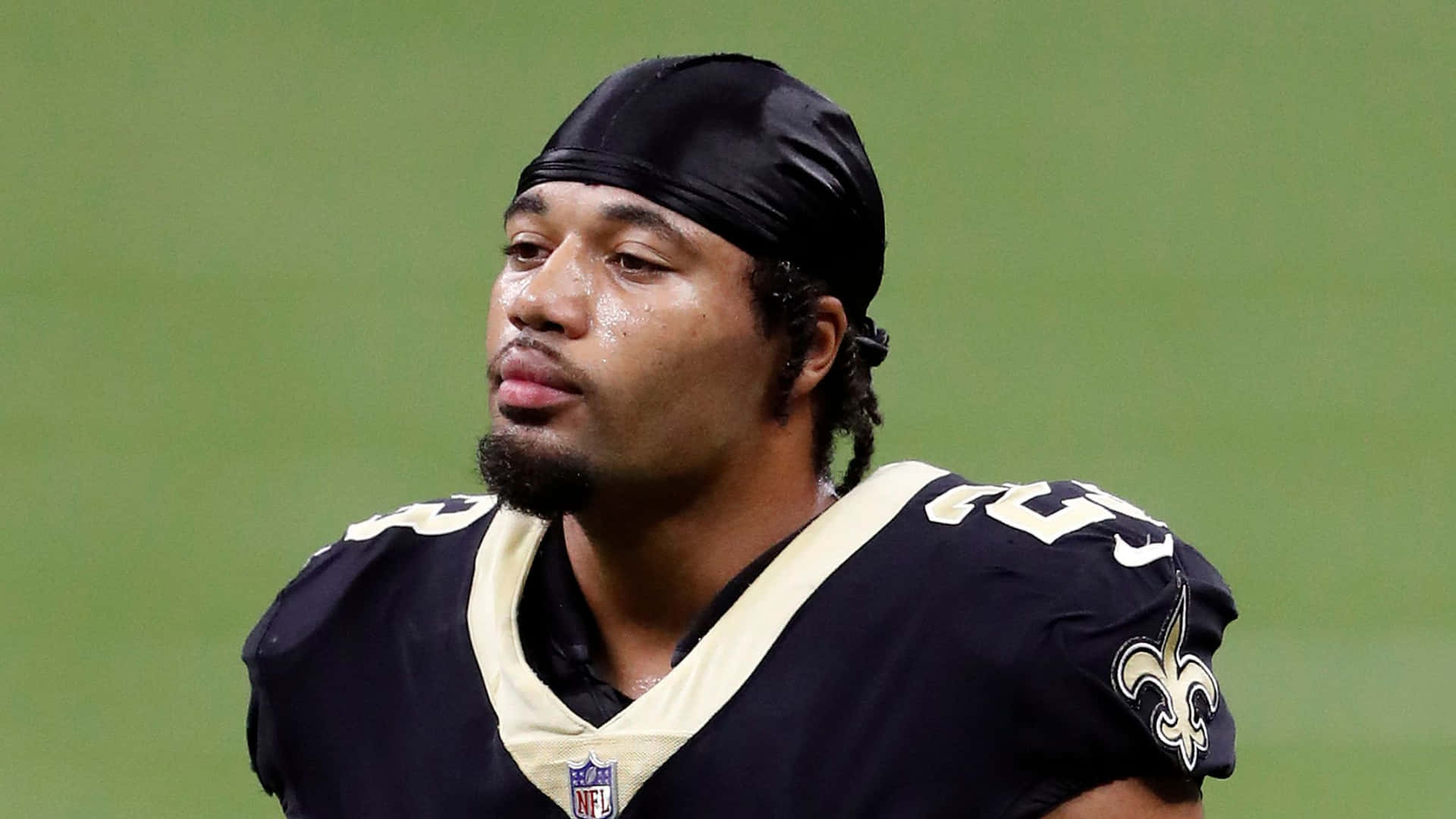 American Footballer Marshon Lattimore Poker Face Background