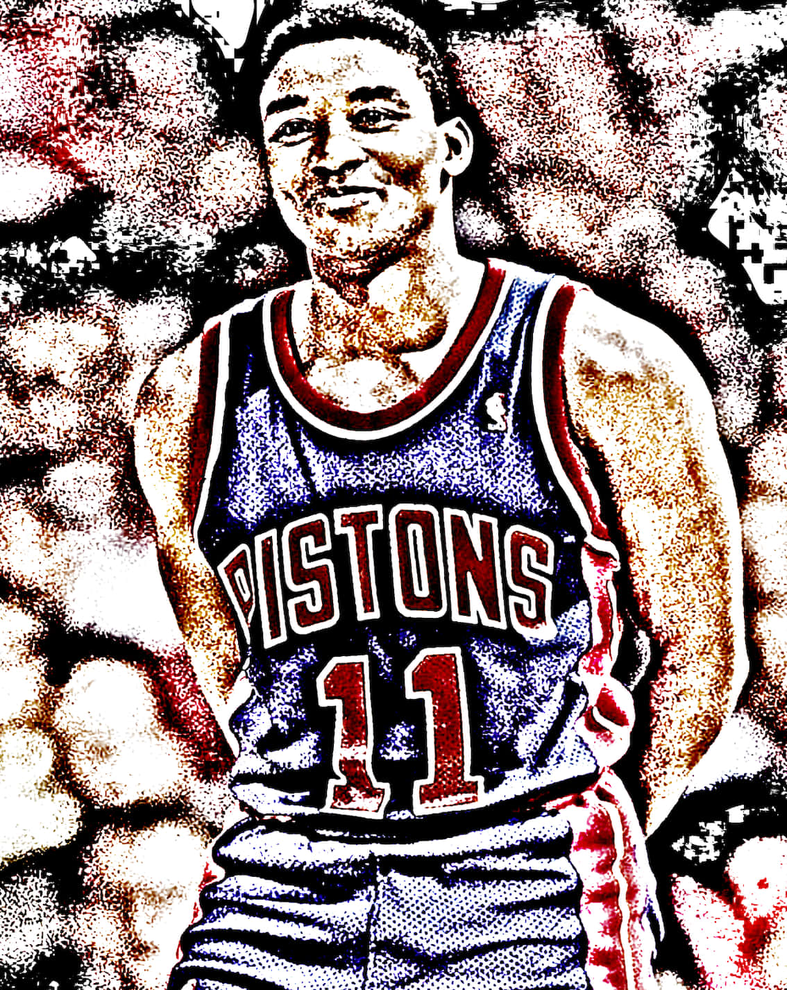 American Former Professional Basketball Player Isiah Thomas Artwork Background