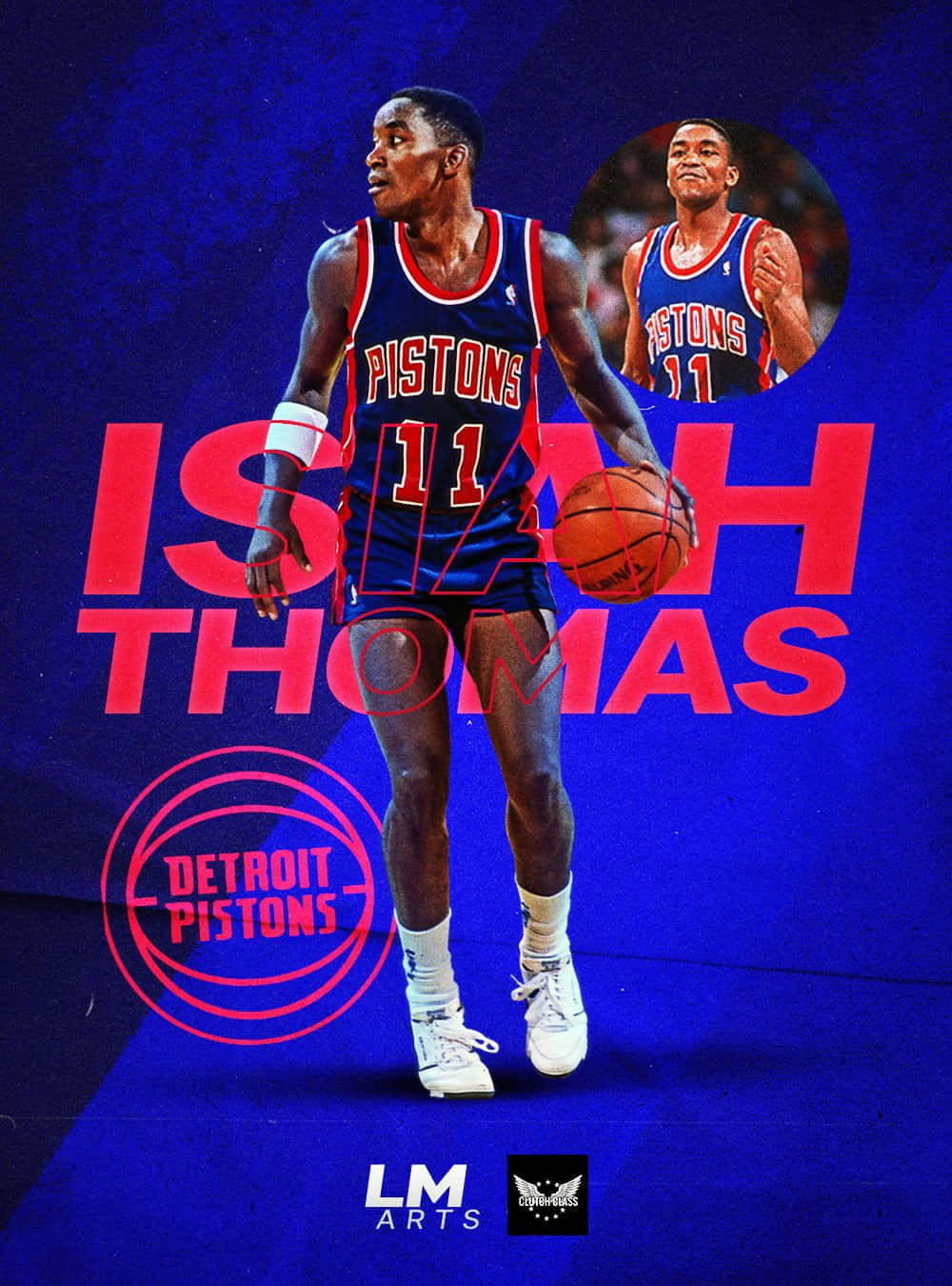 American Former Professional Basketball Player Isiah Thomas Poster Background