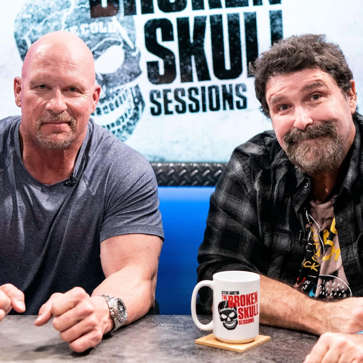 American Former Wrestler Mick Foley And Steve Austin