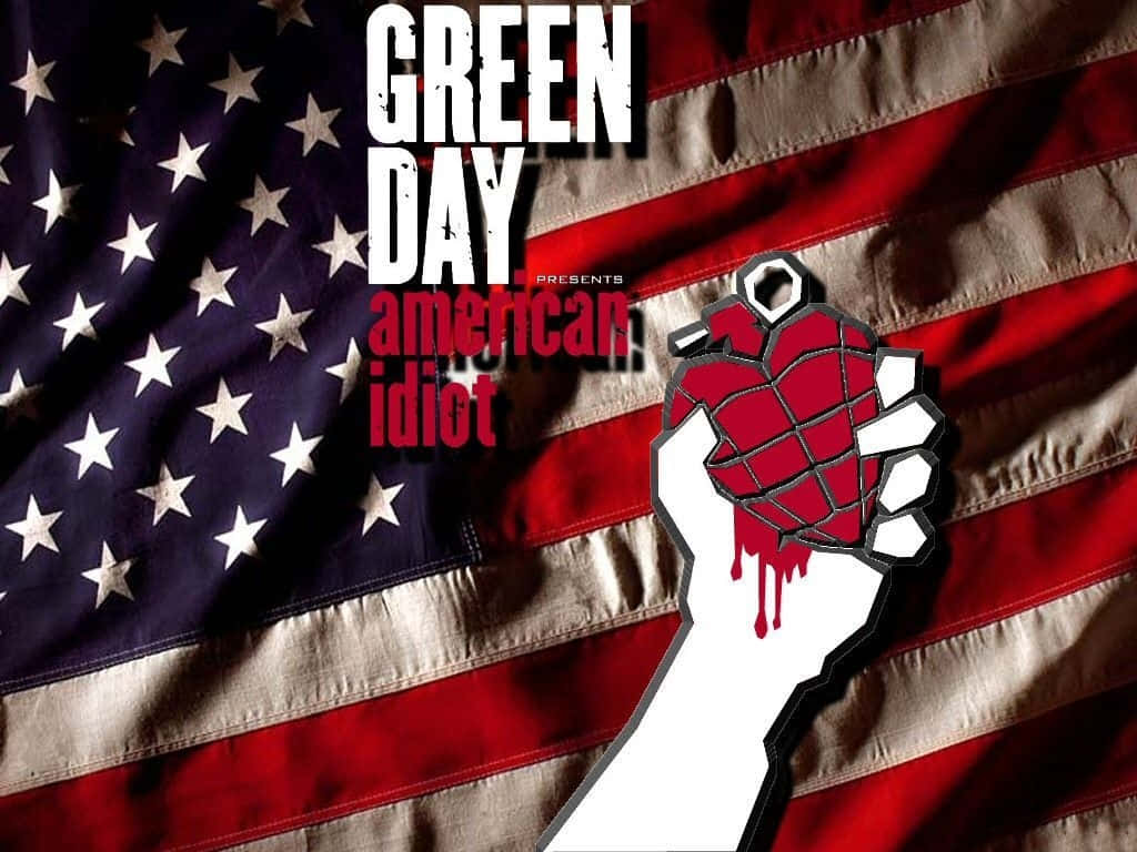 American Idiot By Green Day Patriotic Military Song Cover Background