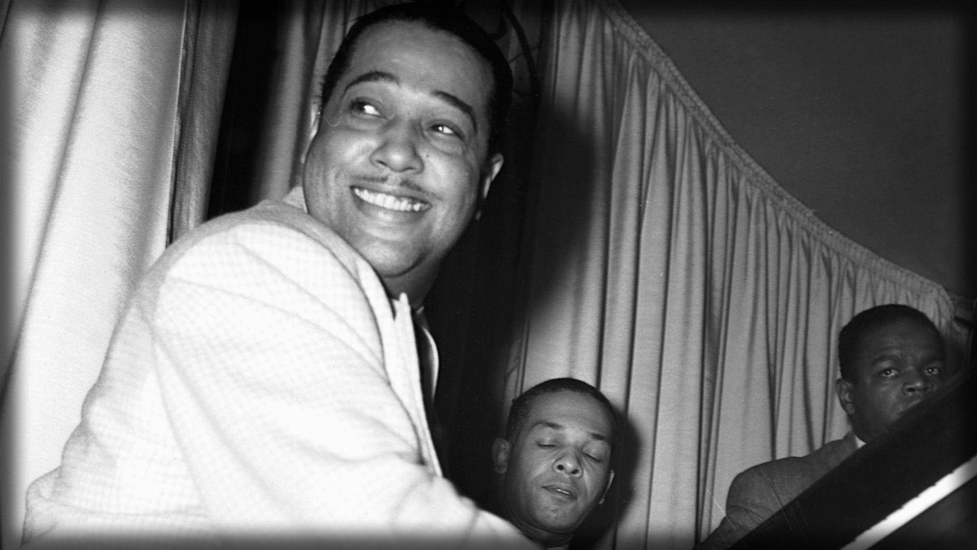 American Jazz Composer Duke Ellington 1960 Photograph Background