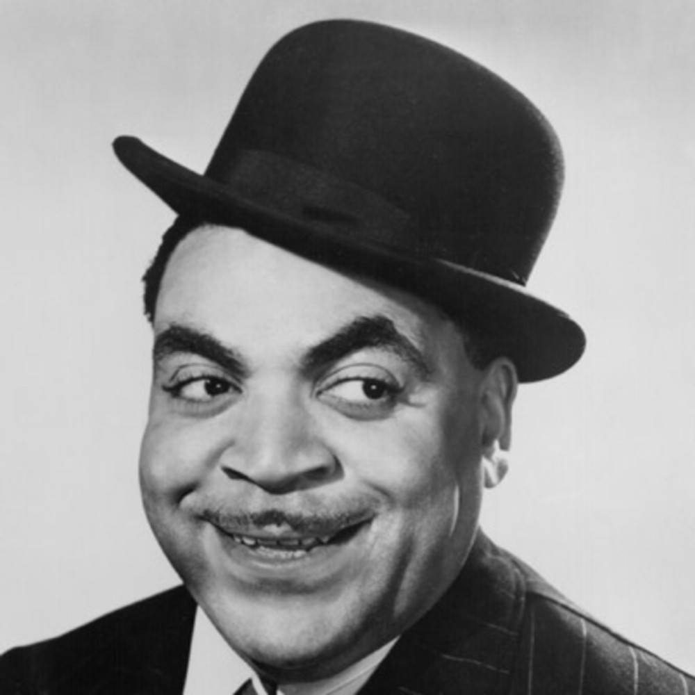 American Jazz Pianist Fats Waller Headshot Background