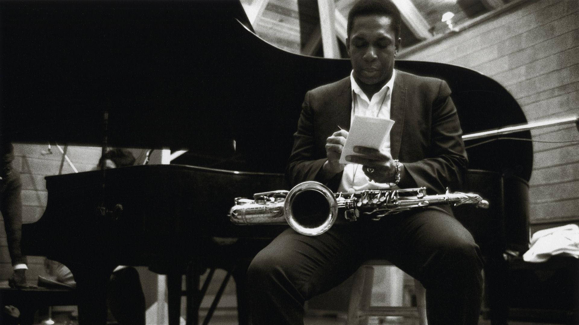 American Jazz Saxophonist John Coltrane 1966 Portrait