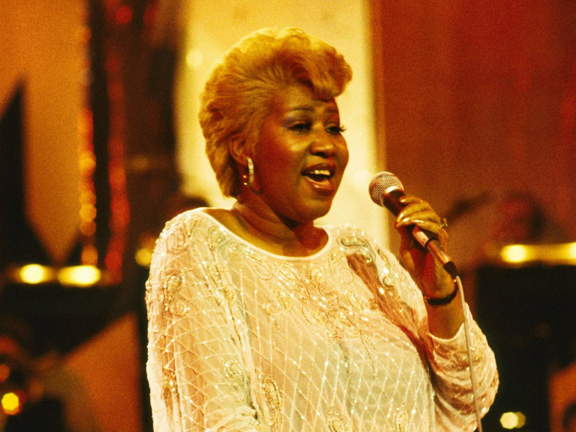 American Legendary Singer Aretha Franklin Background