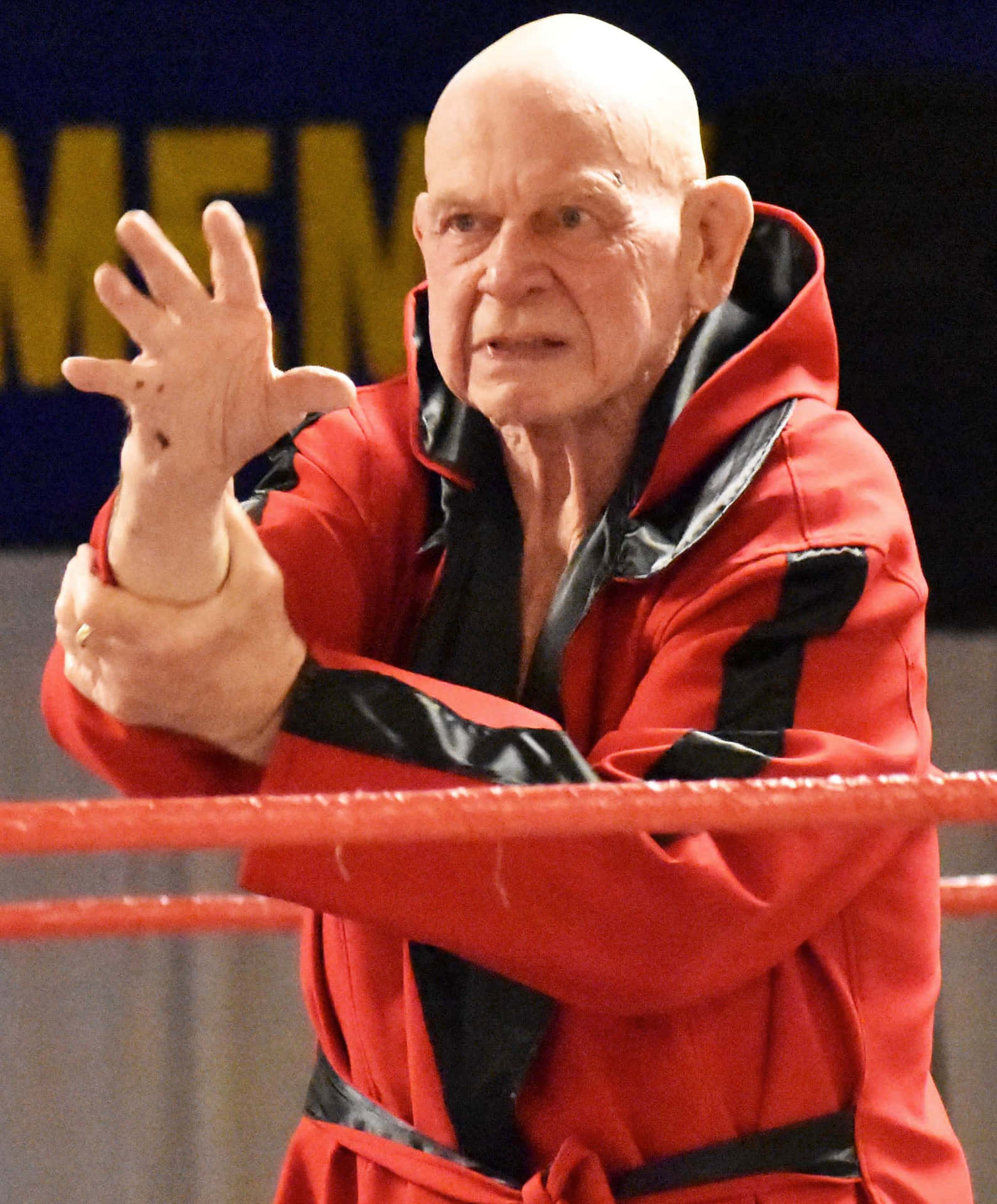 American Legendary Wrestler Baron Von Raschke Medium Angle Portrait Background