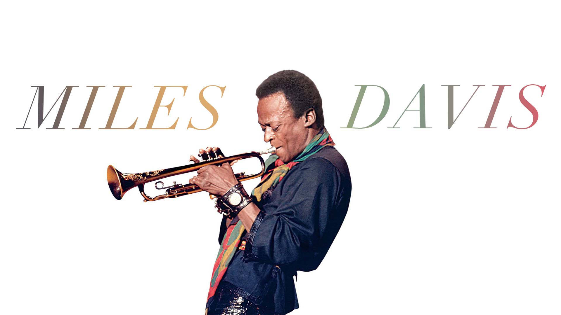 American Male Trumpeter Miles Davis Background