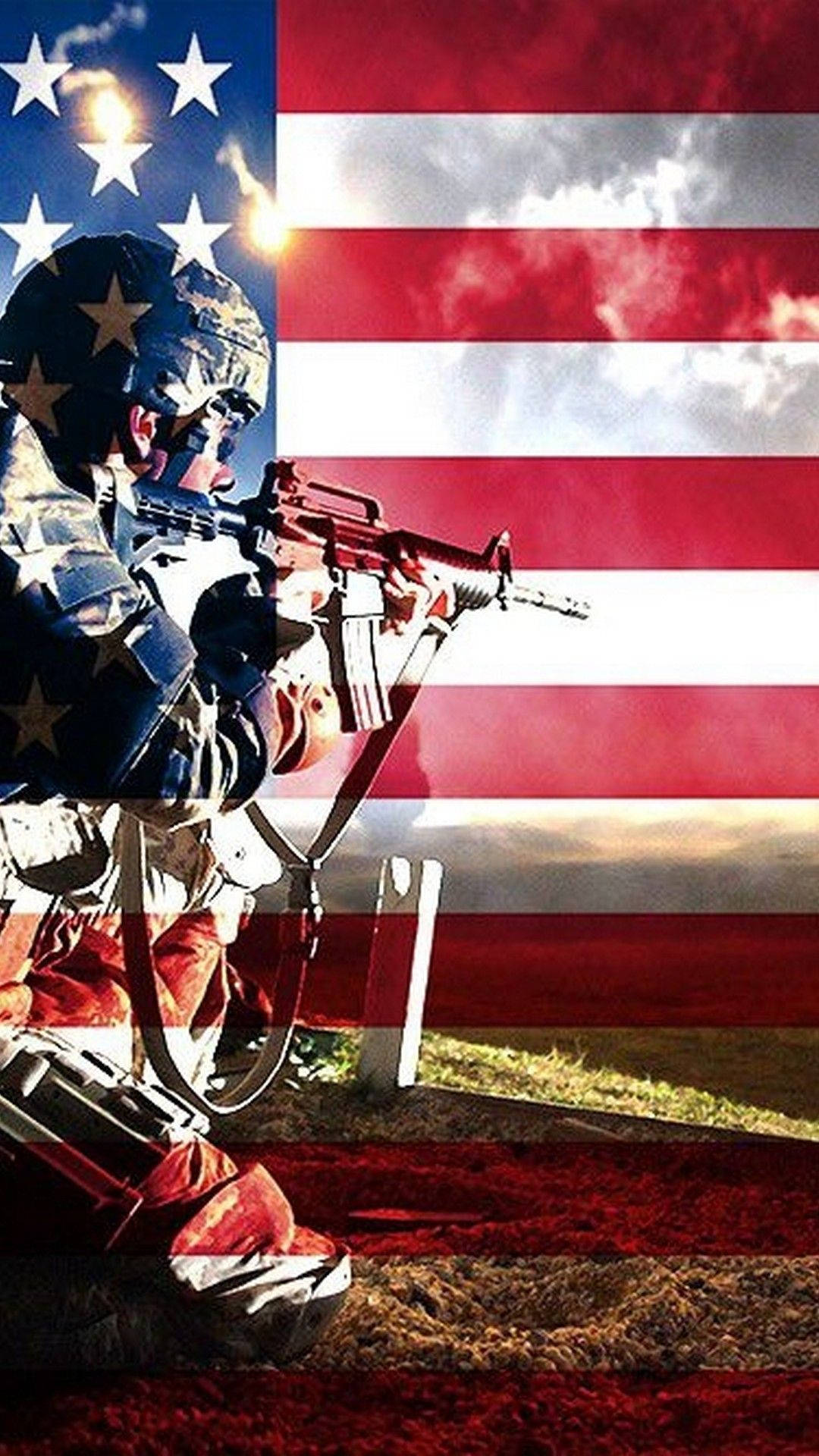 American Military Soldier Background