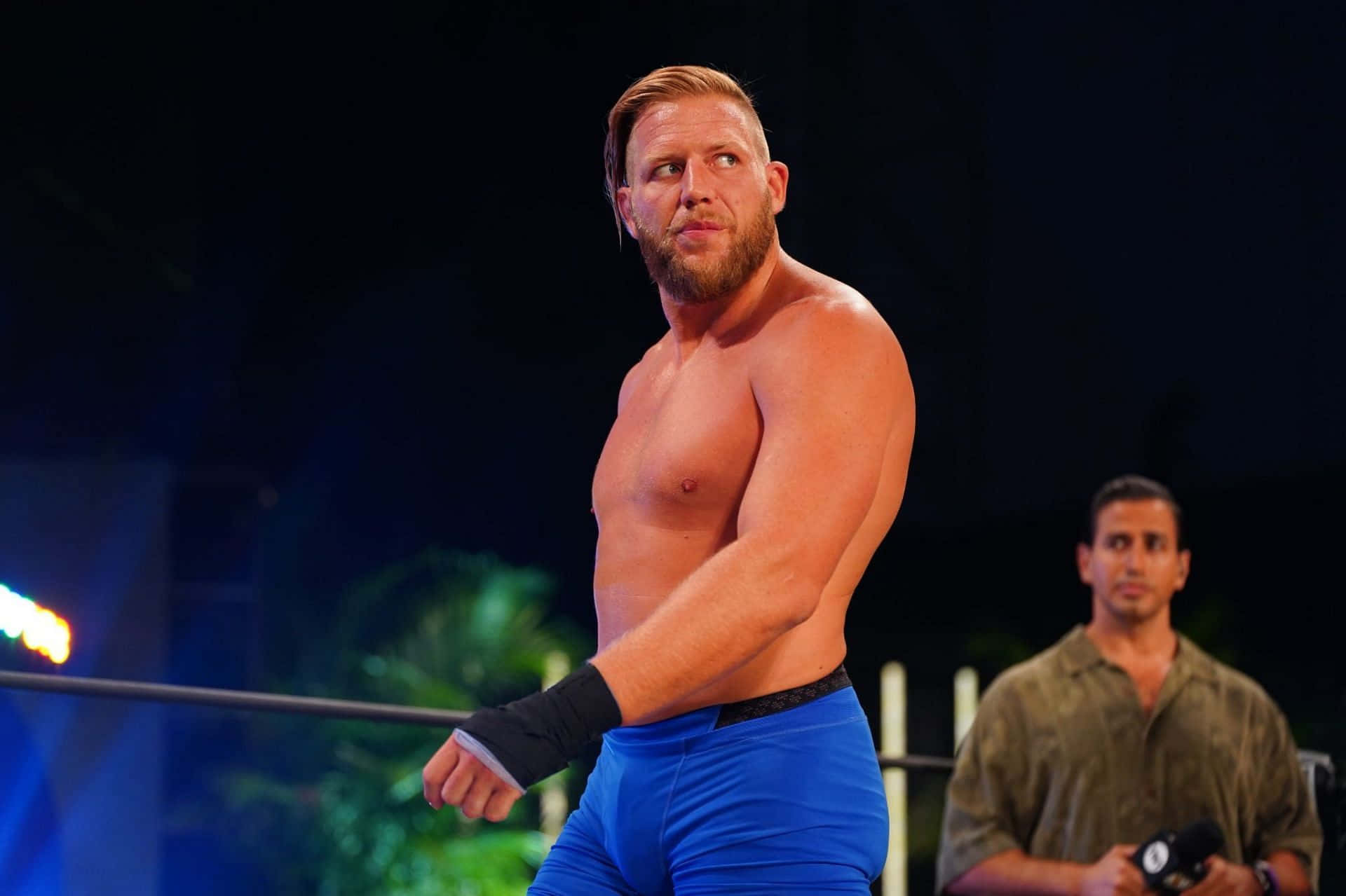 American Mixed Martial Artist And Wrestler Jake Hager In 2022 Background