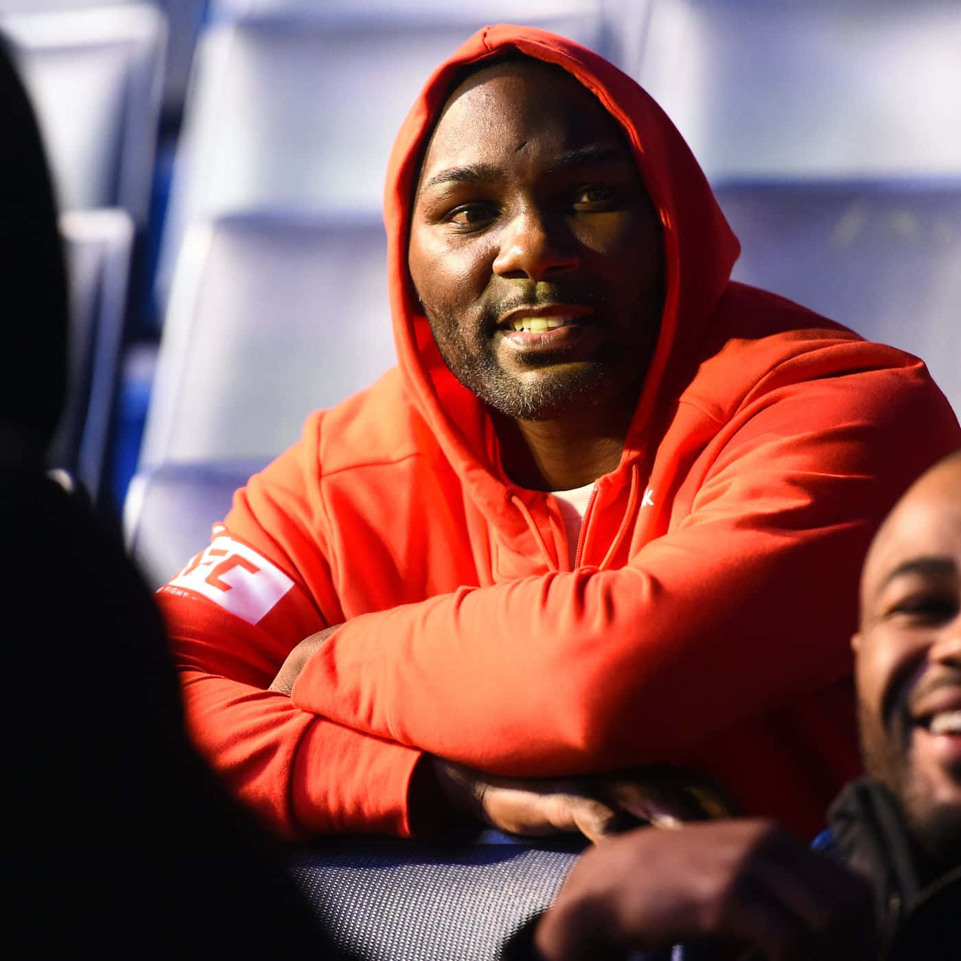 American Mixed Martial Artist Anthony Johnson Ufc 210 Backstage Background