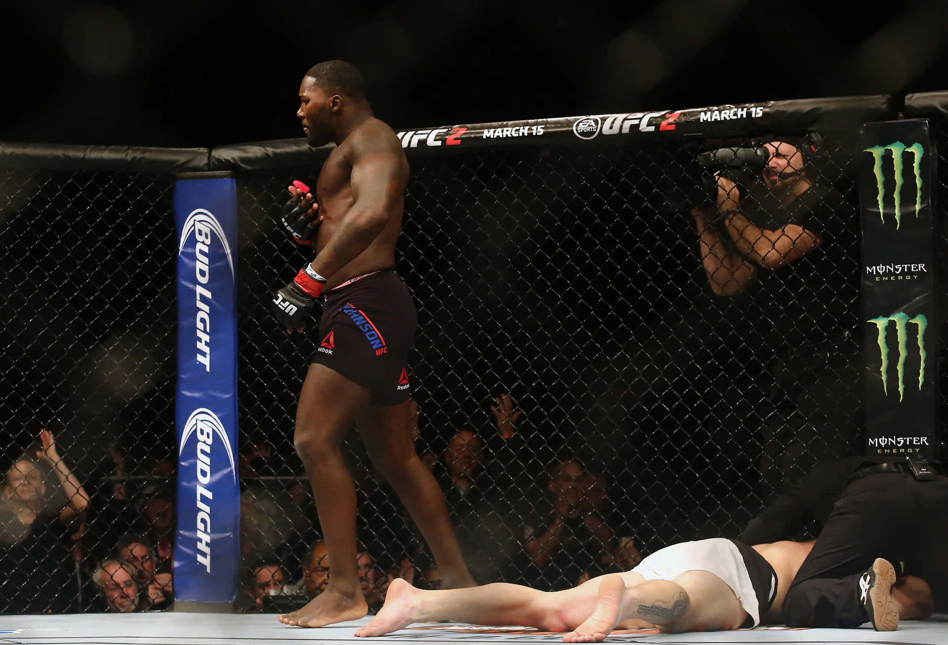 American Mixed Martial Artist Anthony Johnson Ufc Fight Night Background