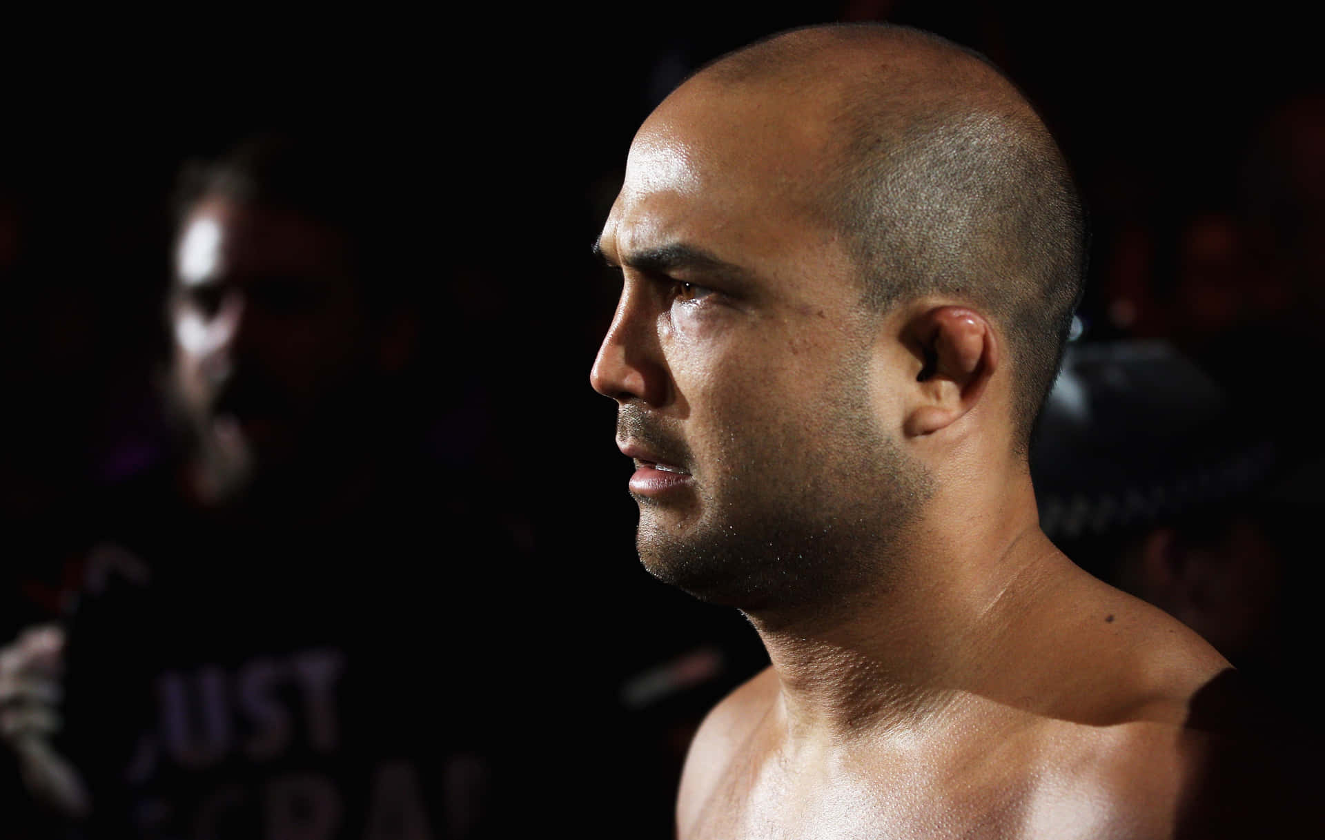 American Mixed Martial Artist Bj Penn Dutch Angle Shot Background