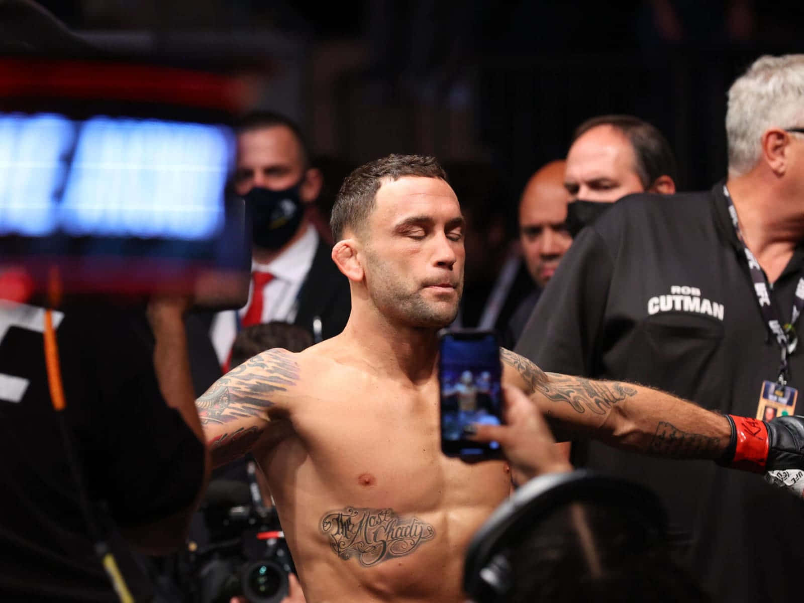 American Mixed Martial Artist Frankie Edgar At Ufc 268 Background