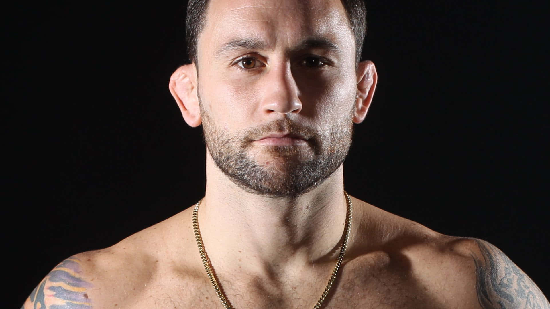 American Mixed Martial Artist Frankie Edgar Close Up Portrait Background