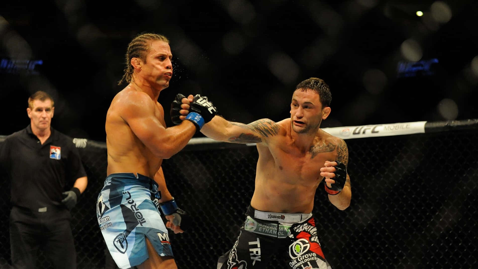 American Mixed Martial Artist Frankie Edgar Versus Urijah Faber Background