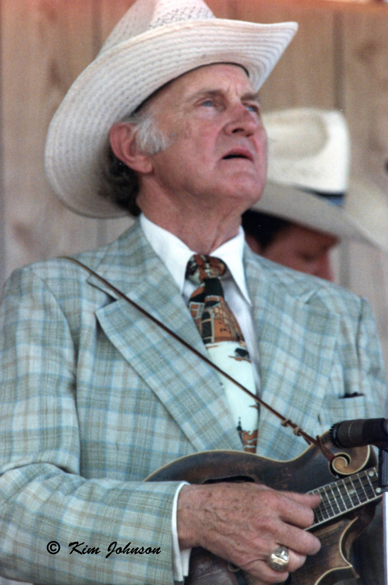 American Musician Bill Monroe Performing Live Still Background