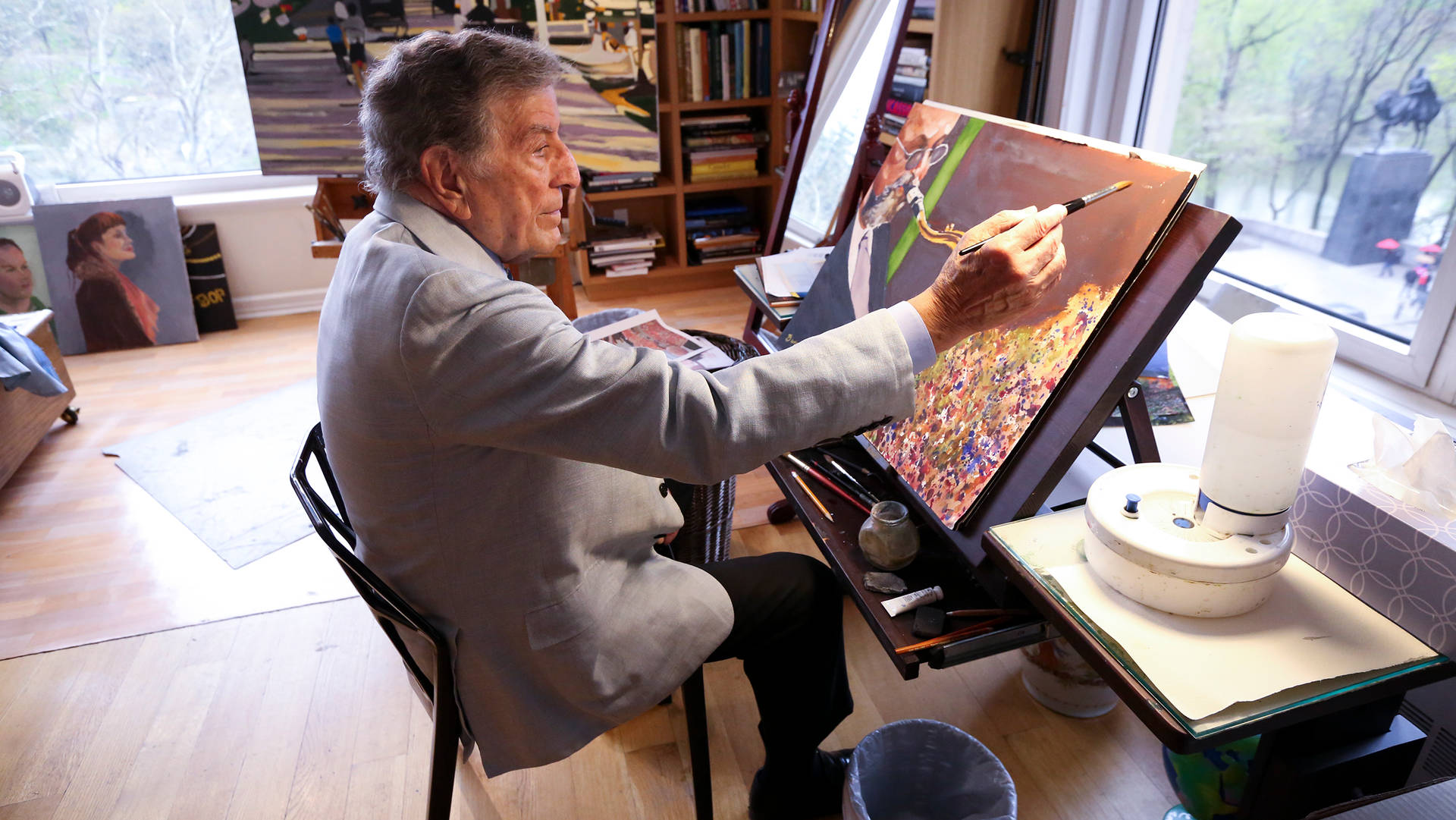 American Painter Tony Bennett Background