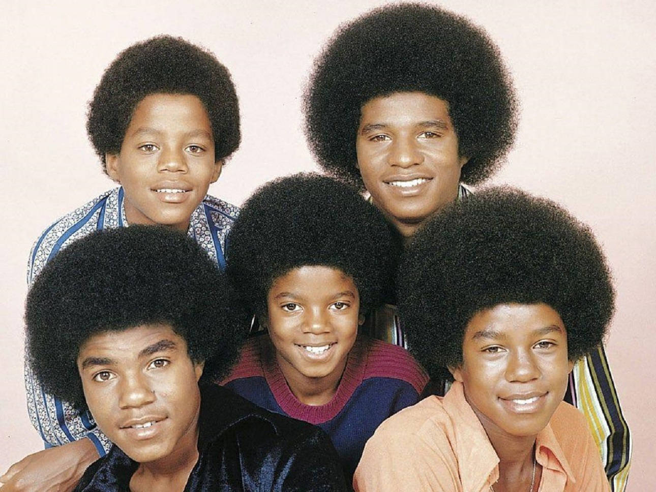 American Pop Band Jackson 5 1960 Publicity Portrait Background