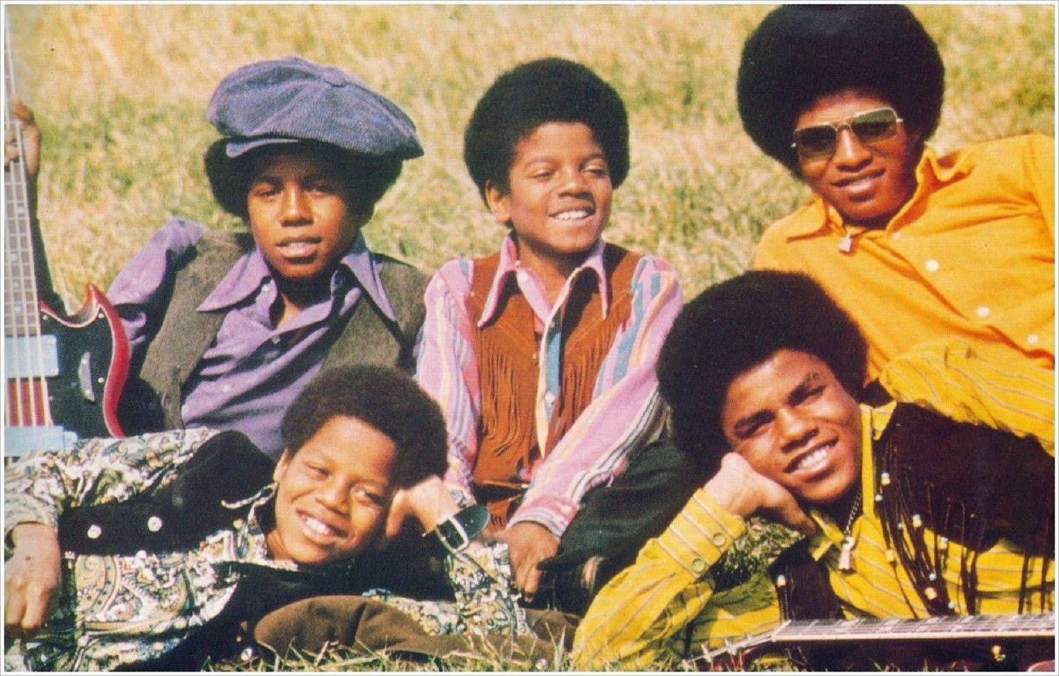 American Pop Band Jackson 5 1970 Darling Dear Promotional Portrait Background