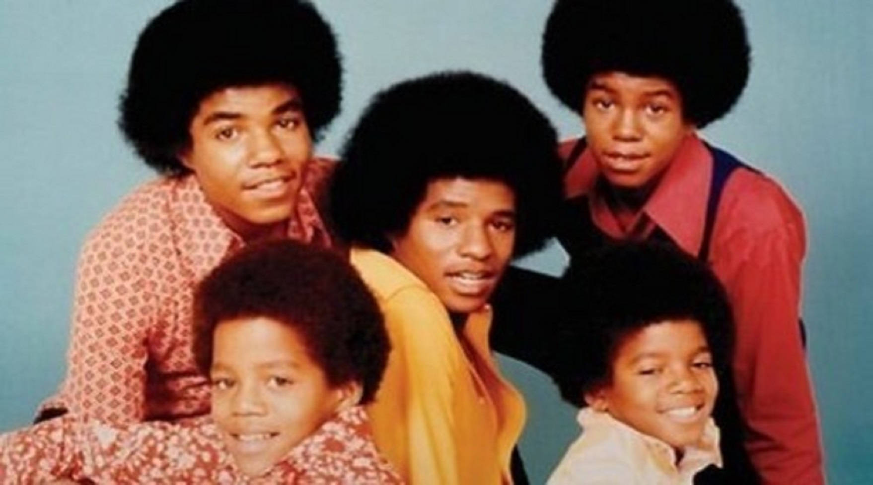 American Pop Band Jackson 5 1970 Promotional Photo Background