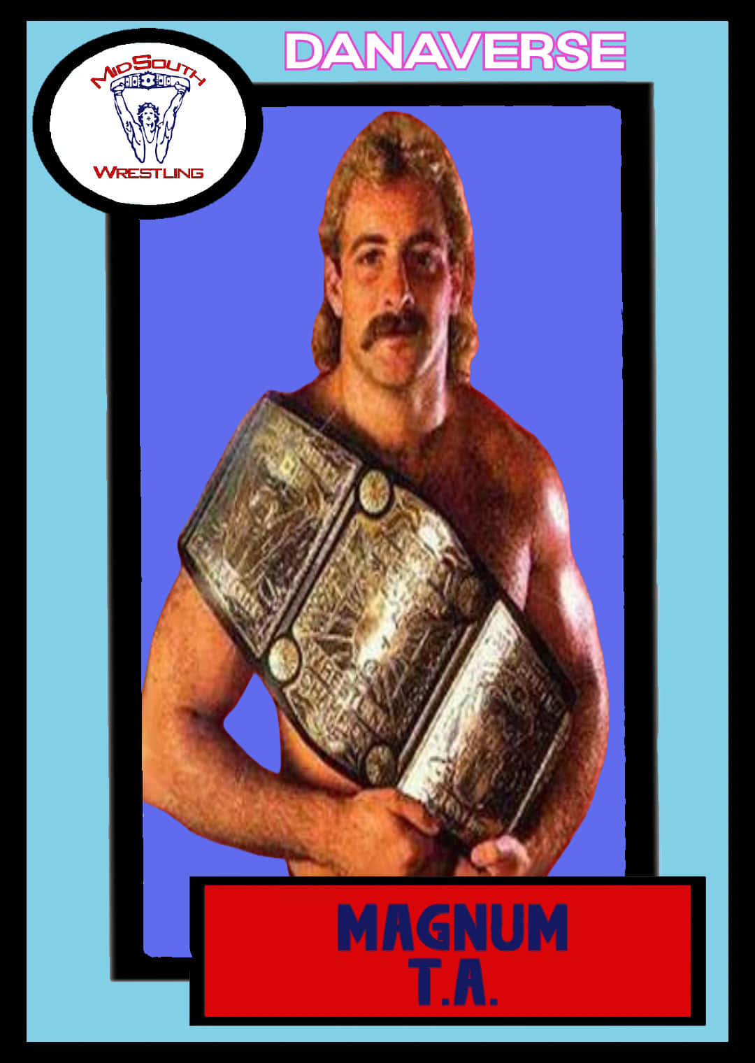 American Pro Wrestler Magnum Ta Graphic Art