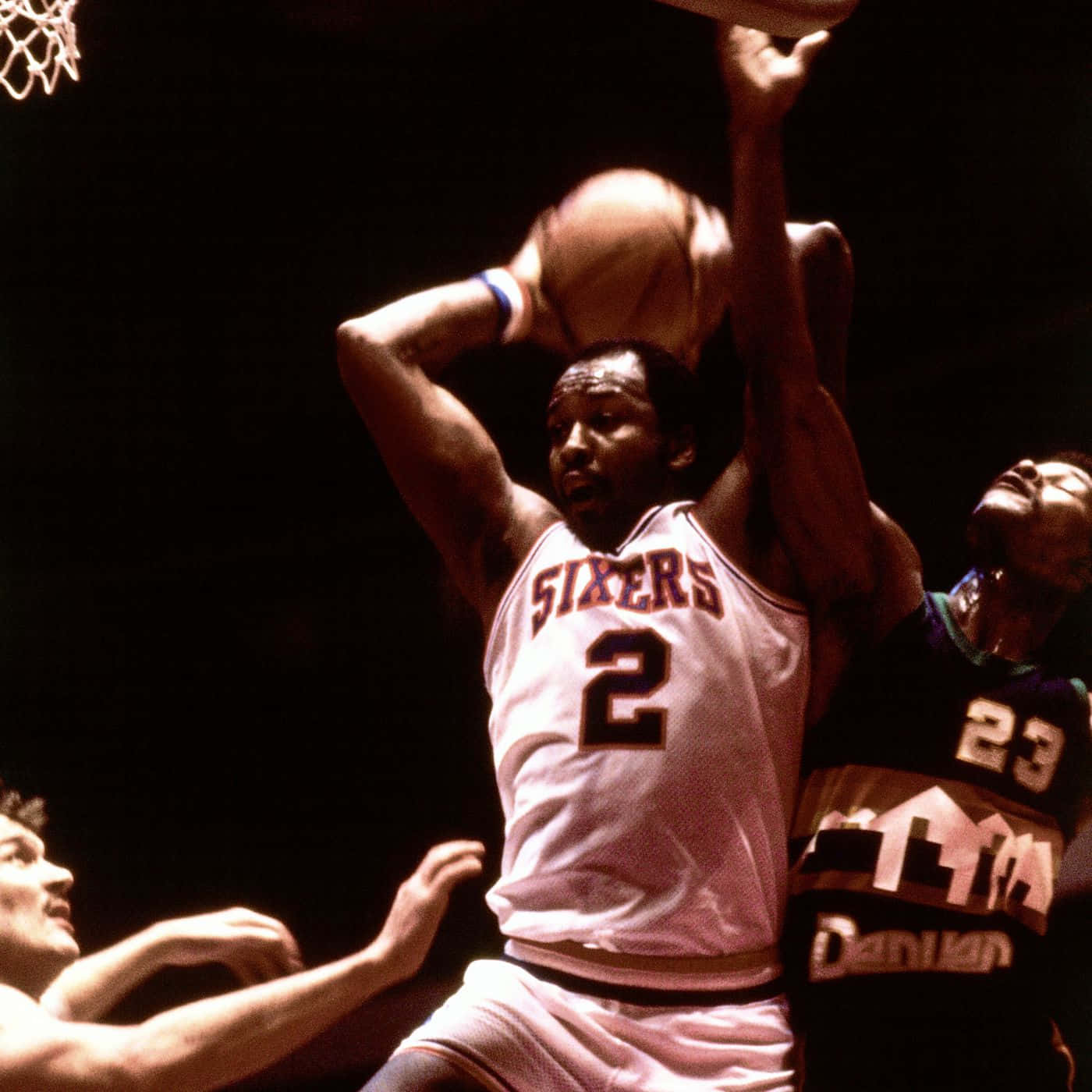 American Professional Athlete Moses Malone Background