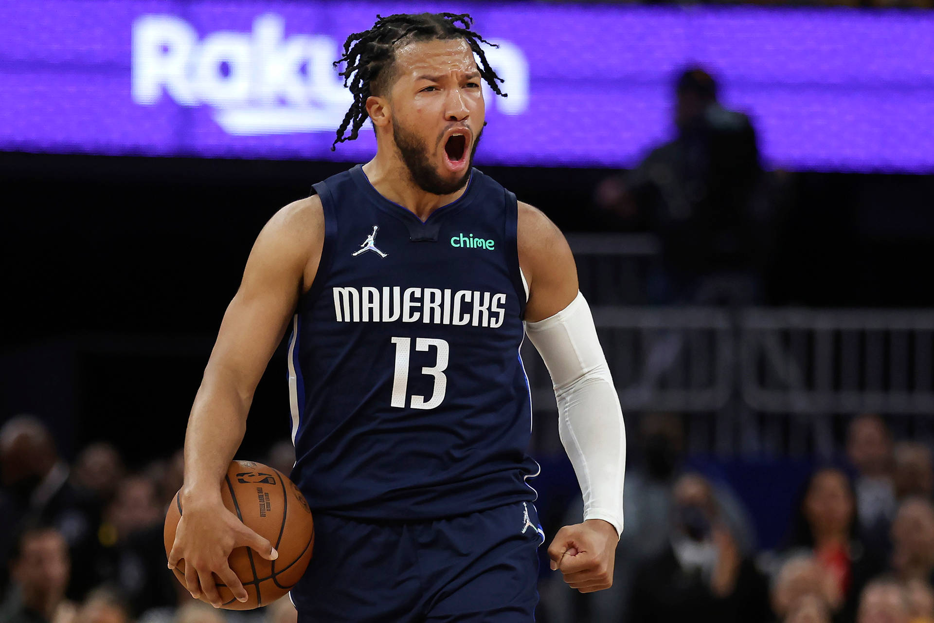 American Professional Basketball Player Jalen Brunson In Awe