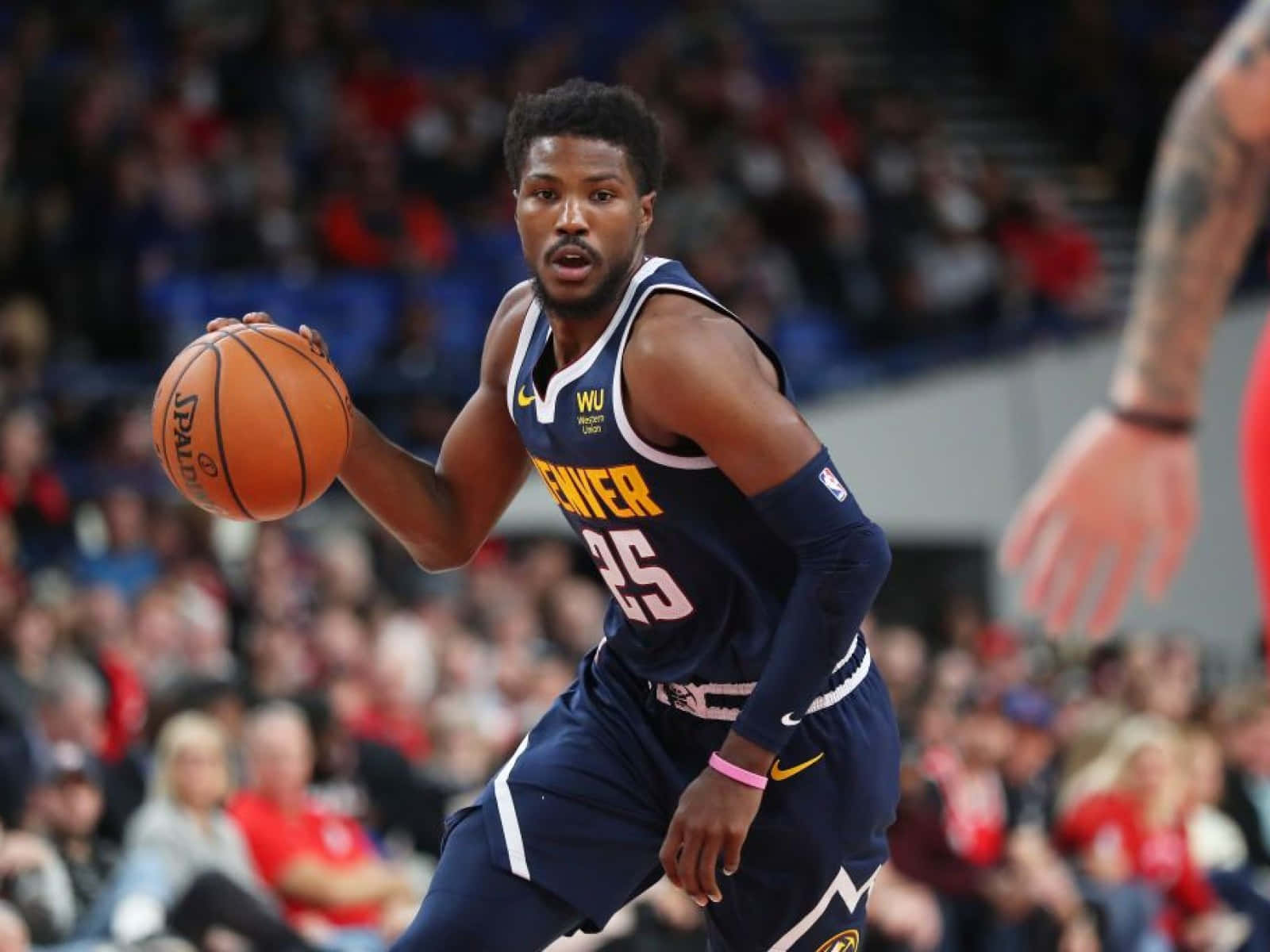 American Professional Basketball Player Malik Beasley Denver Nuggets 2019 Background