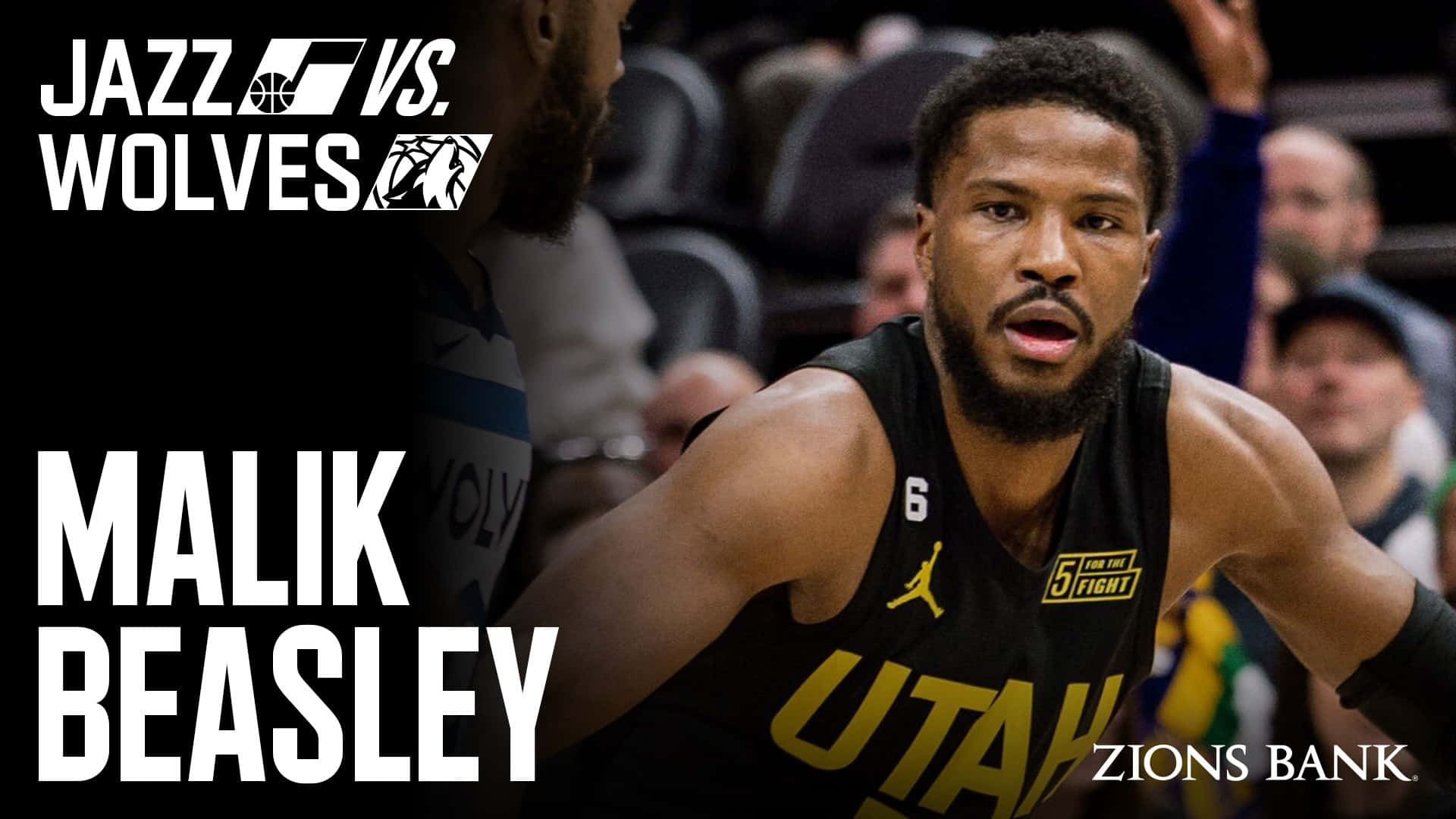 American Professional Basketball Player Malik Beasley Game Poster Background