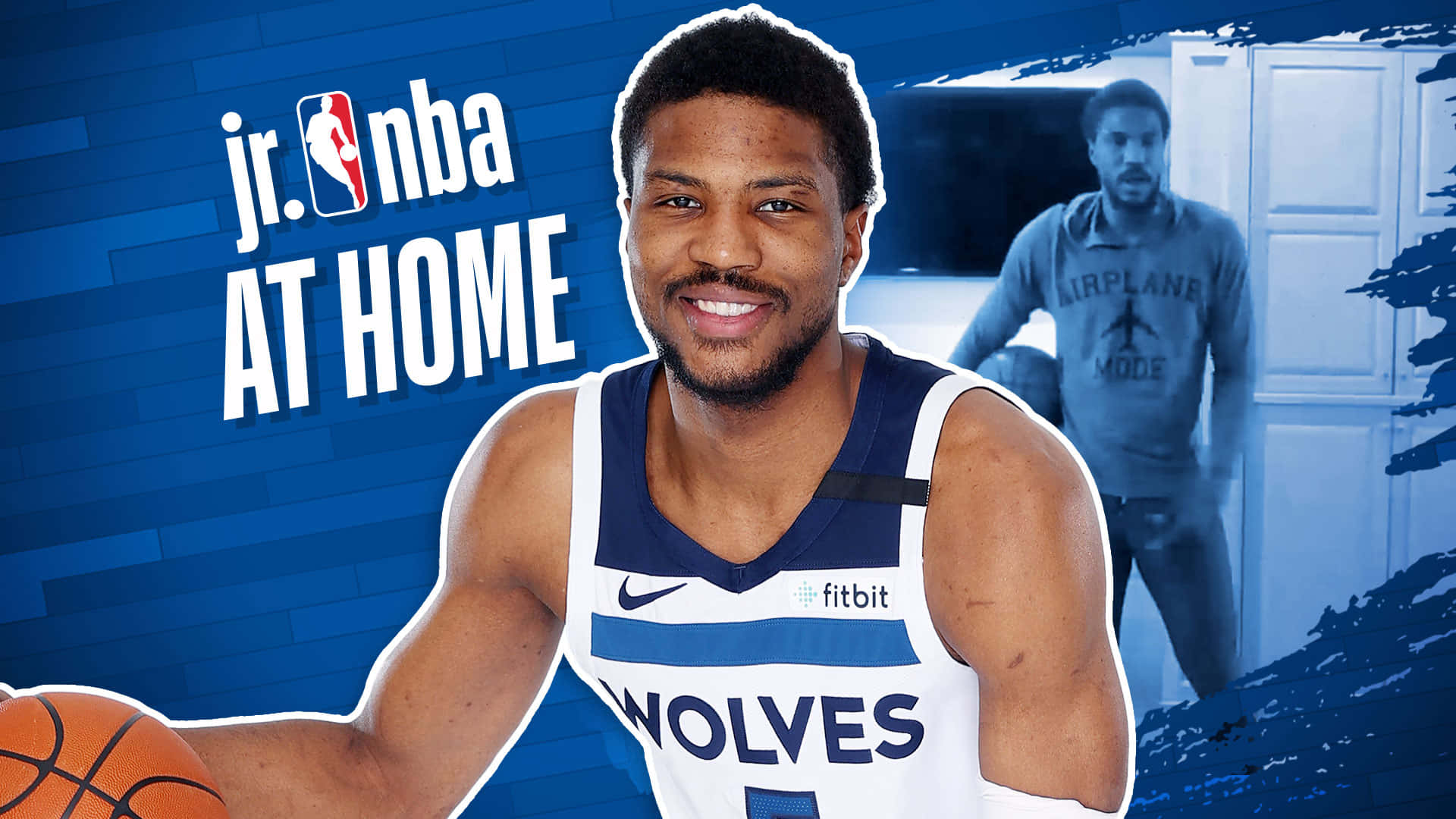 American Professional Basketball Player Malik Beasley Jr. Nba Asia Background